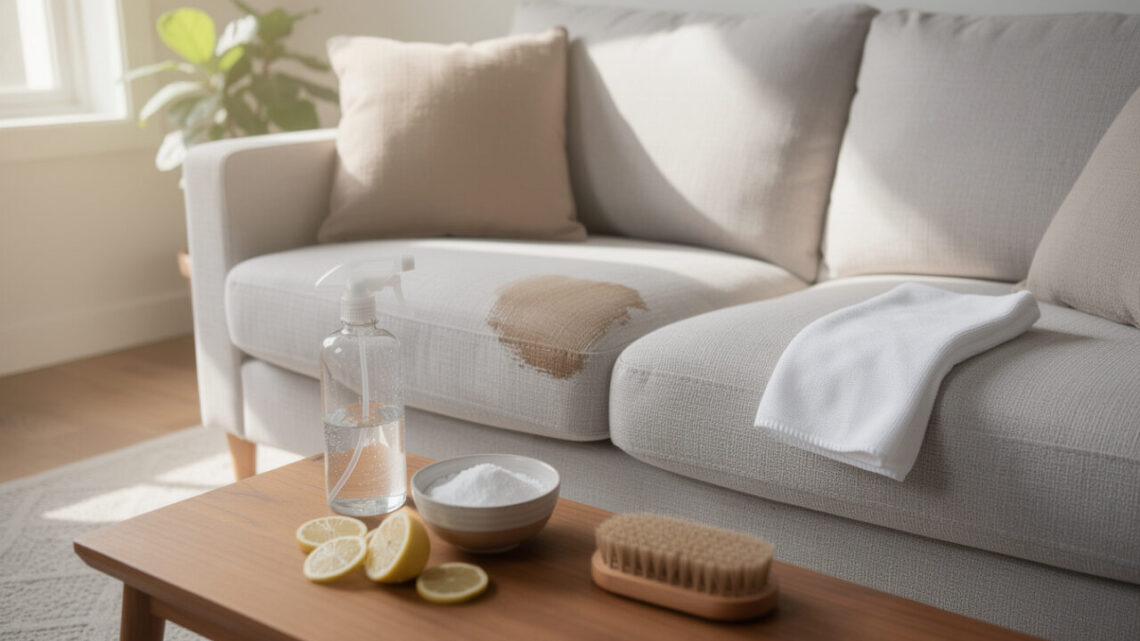 Nettoyer un canapé en tissu : méthodes naturelles et efficaces