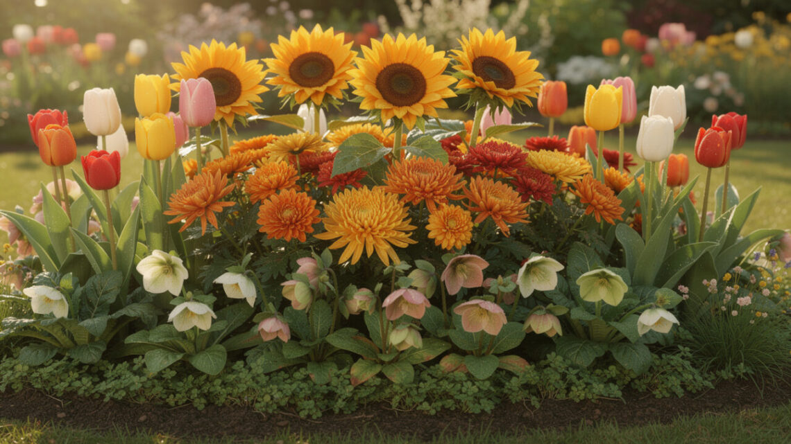 Créer un massif de fleurs coloré toute l’année