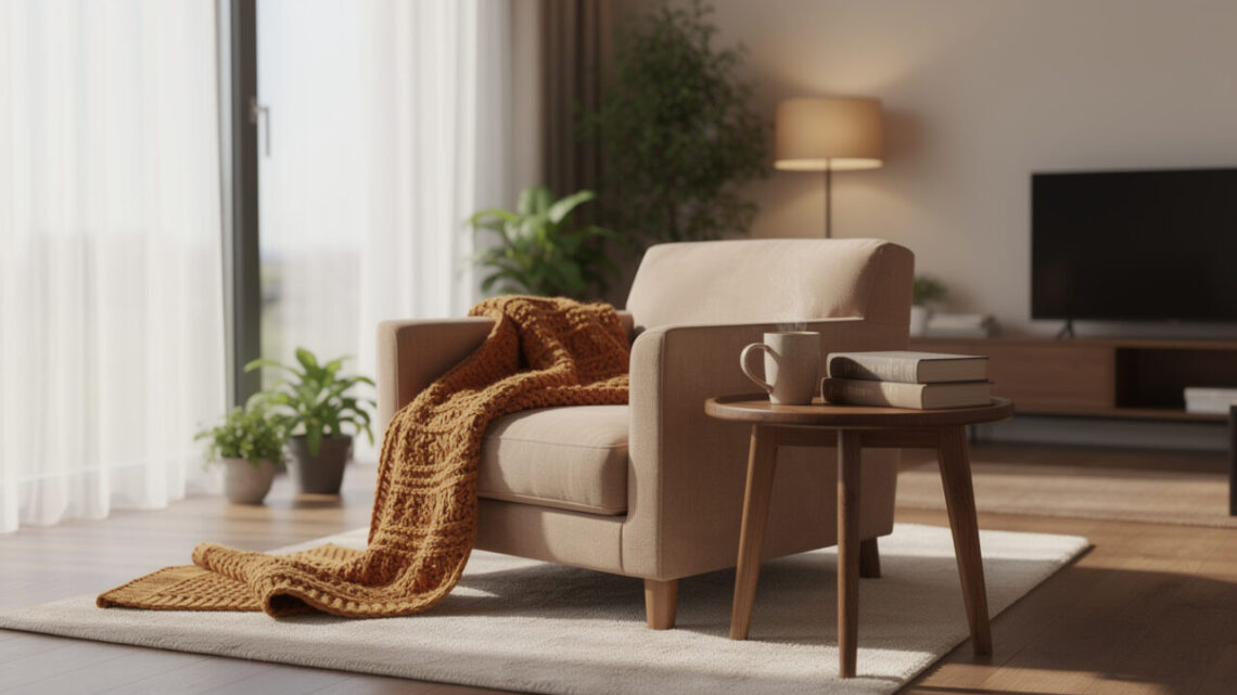 Installer un coin lecture cosy dans le salon