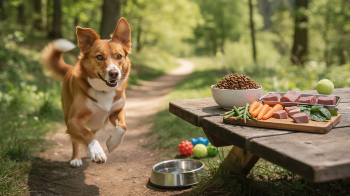 Adapter l’alimentation d’un chien actif