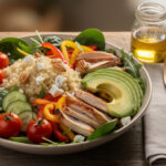 découvrez comment préparer une salade gourmande et équilibrée pour un déjeuner sain et savoureux, idéale pour garder énergie et bien-être toute la journée.
