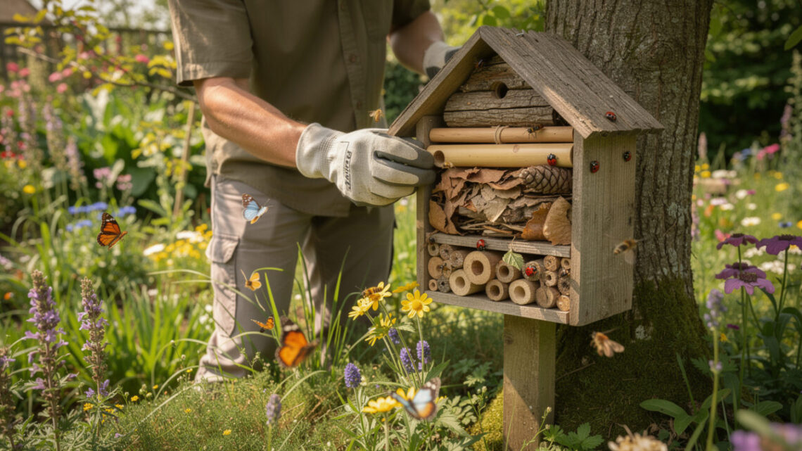 Installer un hôtel à insectes pour favoriser la biodiversité