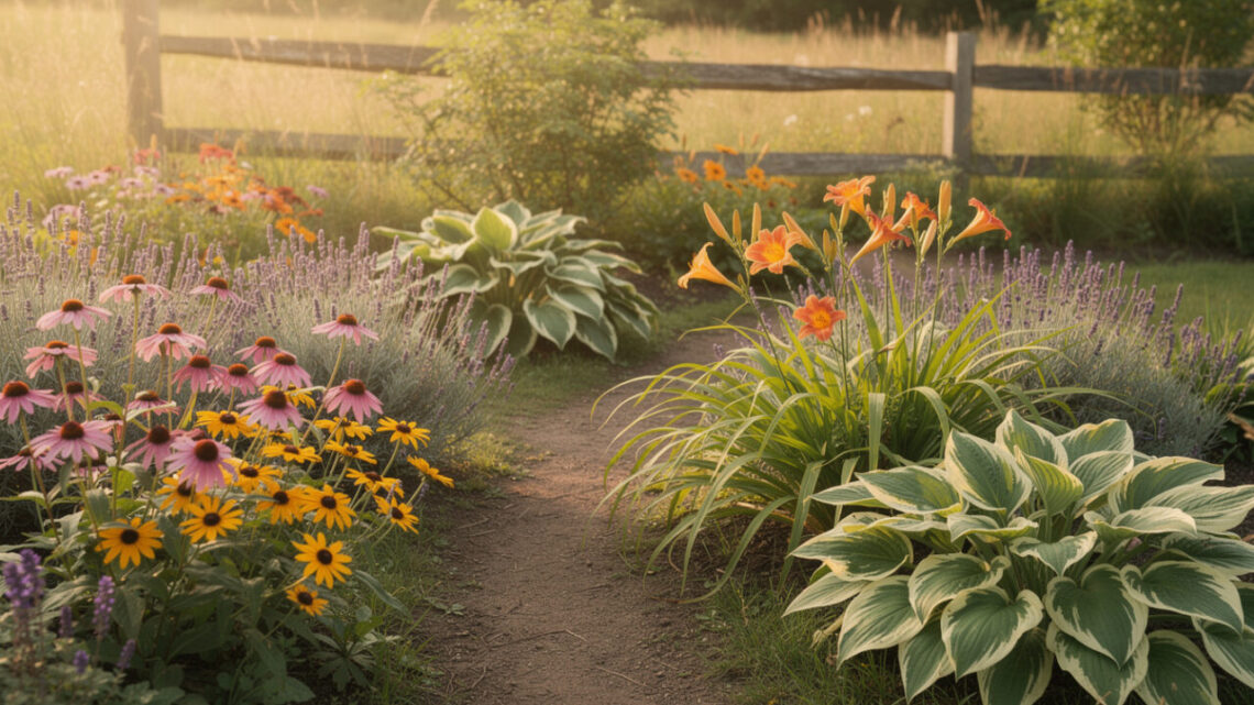 Les fleurs vivaces les plus faciles à entretenir dans un jardin de campagne